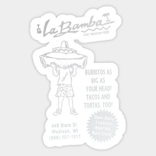 La Bamba - Madison, WI Sticker